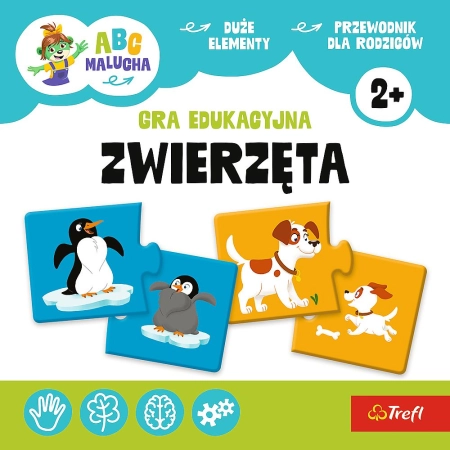 Gra edukacyjna ABC Malucha Zwierzęta Trefl (02905)