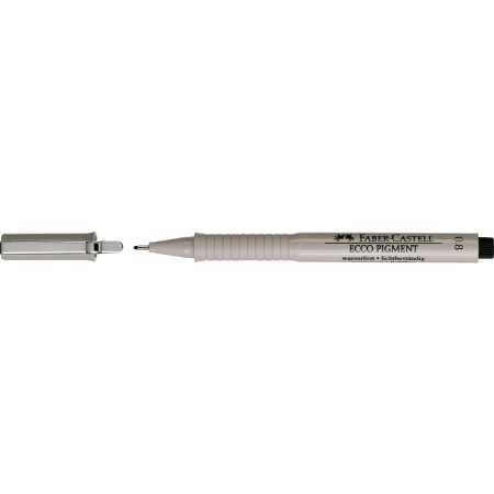 Cienkopis kreślarski Ecco Pigment wkład czarny 0,8mm 1kol. Faber Castell (FC166899)
