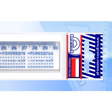 Linijka plastikowa 30cm Grales (L30 T)