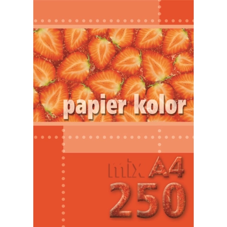 Papier kolorowy A4 mix 80g Kreska