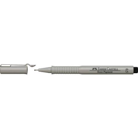Cienkopis kreślarski Ecco Pigment wkład czarny 0,5mm 1kol. Faber Castell (FC166599)