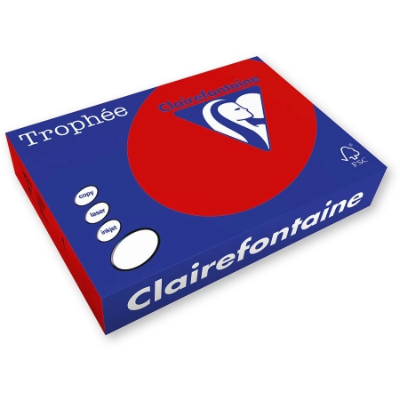 Papier kolorowy A4 wiśniowy 250k. 160g Trophee (xca41016)