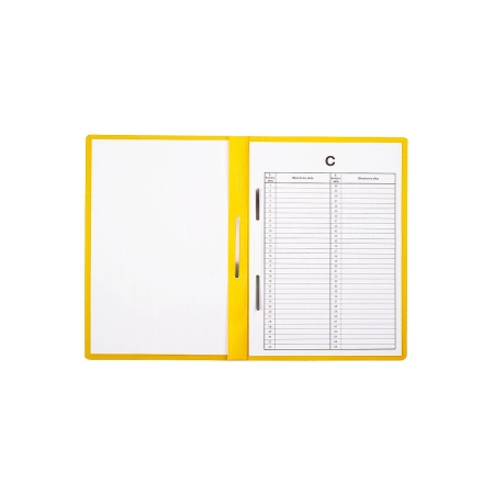 Skoroszyt A4 żółty PVC PCW Biurfol