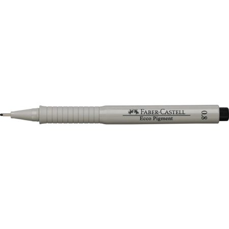 Cienkopis kreślarski Ecco Pigment wkład czarny 0,8mm 1kol. Faber Castell (FC166899)