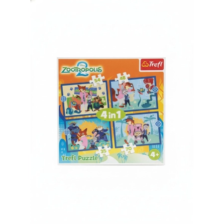Puzzle Zootopia 4w1 4w1 el. Trefl (34677)