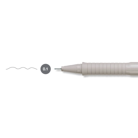 Cienkopis kreślarski Ecco Pigment wkład czarny 0,1mm 1kol. Faber Castell (FC166199)