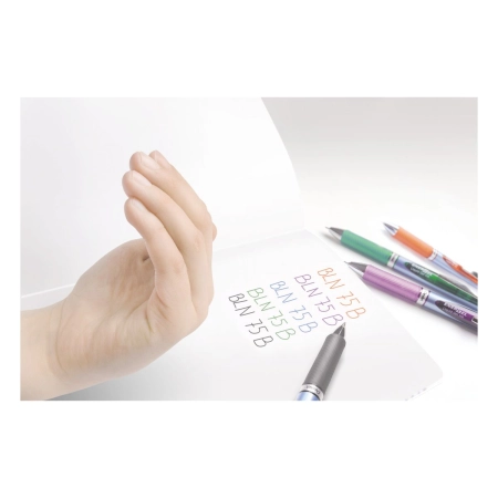 Cienkopis ENERGEL BLN 75 wkład czerwony 0,25mm 4kol. Pentel (czerwony)