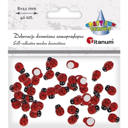 Ozdoba drewniana Craft-Fun Series biedronki Titanum (WDC640)