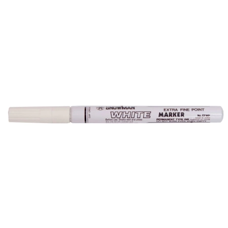 Marker olejowy cienki biały wkład biały 0,5mm okrągła końcówka Snowman