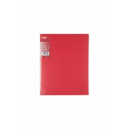 Teczka ofertowa Clear Book A4 kolor: czerwony 30 kieszeni Patio (6301)
