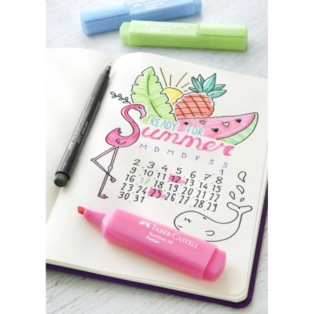 Zakreślacz Pastel wkład różowy Faber Castell (FC154654)