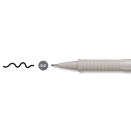 Cienkopis kreślarski Ecco Pigment wkład czarny 0,8mm 1kol. Faber Castell (FC166899)