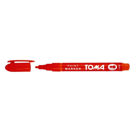 Marker olejowy wkład czerwony 1,5mm okrągła końcówka Toma