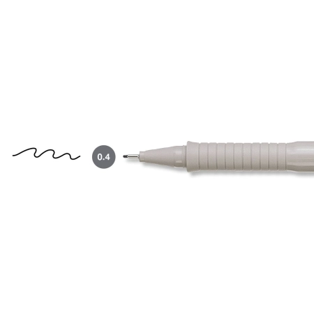 Cienkopis kreślarski Ecco Pigment wkład czarny 0,4mm 1kol. Faber Castell (FC166499)