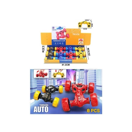 Samochód przewrotka 15cm 4 kolory Bigtoys (BA8895)