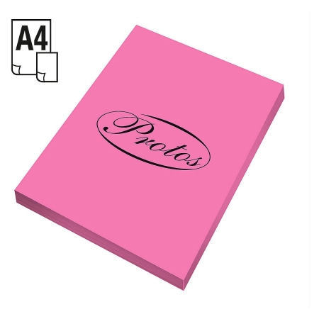 Papier kolorowy A4 różowy 100k. 80g Protos