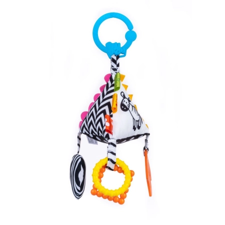 Grzechotka ZAWIESZKA PIRAMIDKA SENSORY Balibazoo (BB 80136)