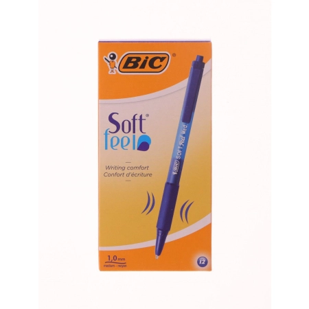 Długopis SOFT FEEL CLIC niebieski wkład niebieski 1mm Bic (837398)