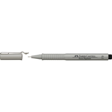 Cienkopis kreślarski Ecco Pigment wkład czarny 0,1mm 1kol. Faber Castell (FC166199)