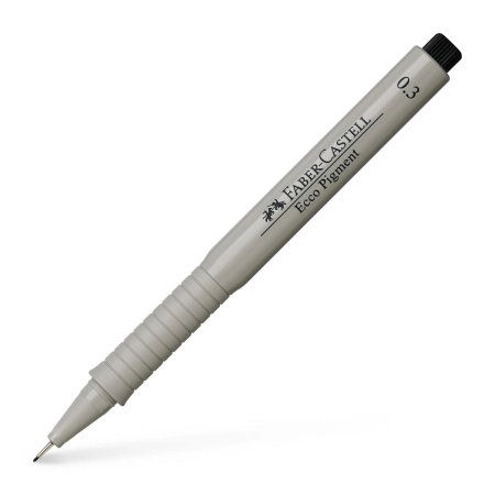 Cienkopis kreślarski Ecco Pigment wkład czarny 0,3mm 1kol. Faber Castell (FC166399)