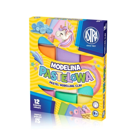 Modelina 12 kol. pastelowa Astra (304118007)