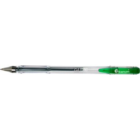 Długopis GA1030 wkład zielony 0,7mm Titanum (GA1030)