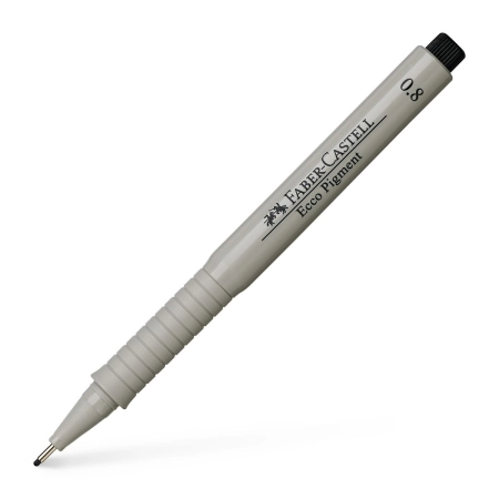 Cienkopis kreślarski Ecco Pigment wkład czarny 0,8mm 1kol. Faber Castell (FC166899)