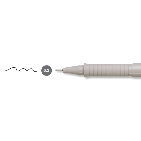 Cienkopis kreślarski Ecco Pigment wkład czarny 0,3mm 1kol. Faber Castell (FC166399)