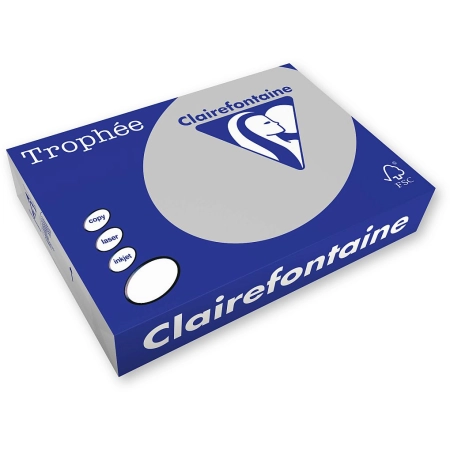 Papier kolorowy A4 kolorowy patelowy szary 250k. 160g Trophee (xca41009)