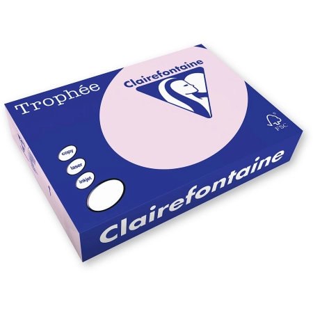 Papier kolorowy A4 kolorowy różowy 250k. 160g Trophee (xca41017)