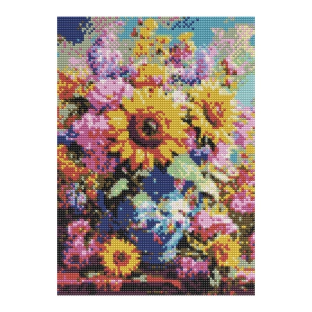 Zestaw kreatywny Diamentowa mozaika 30x40cm Jesienny bukiet Flamingo Line (11)