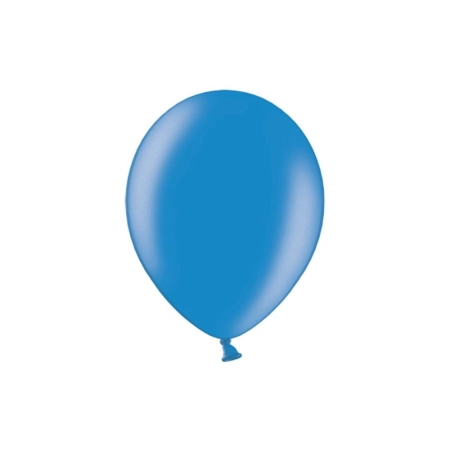 Balon gumowy metalizowany 100 szt granatowy metaliczny Partydeco