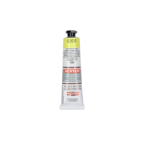 Farba akrylowa kolor: cytrynowa 40ml Koh-I-Noor