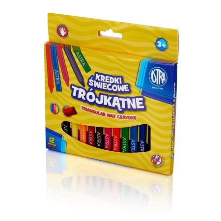 Kredki świecowe 12 kol. Astra