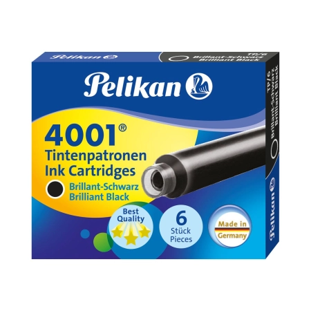 Naboje krótkie TP/6 301218 czarny Pelikan (100401546)