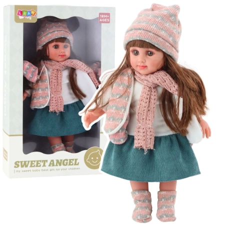 Lalka Sweet Angel W Zimowym Ubranku Czapka Szalik [mm:] 360 Lean (23372)
